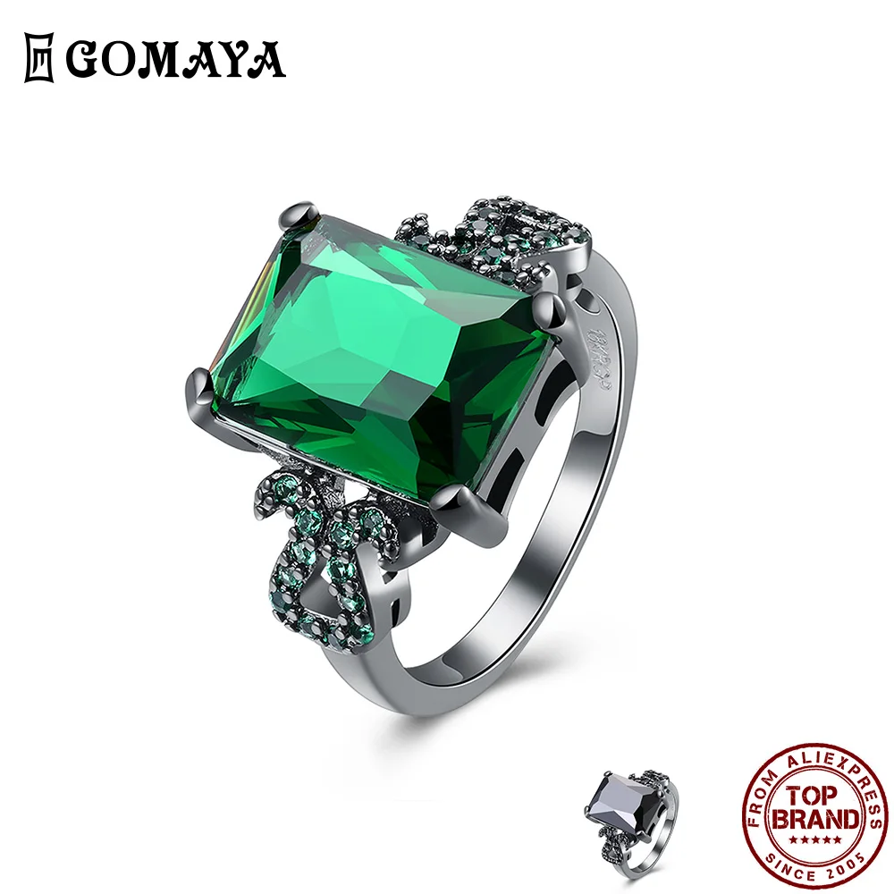 GOMAYA Square Zircon Rings Romantic Vogue Luxurious Finger Ring For Women Fit Anniversary Engagement Jewelry Gift New Hot Sale
GOMAYA Square Zircon Rings Romantic Vogue Luxurious Finger Ring For Women Fit Anniversary Engagement Jewelry Gift New Hot Sale