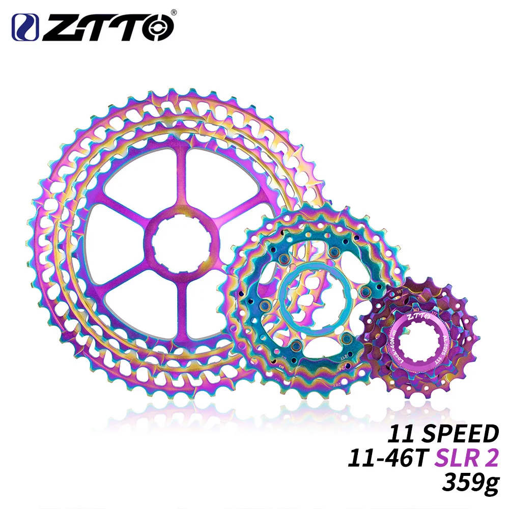 ZTTO MTB Bike 11 Speed groupset 11s 11-52T 11S 46T 50T cassette rainbow ultralight k7 11v 52T HG shifter derailleur chain | Спорт и