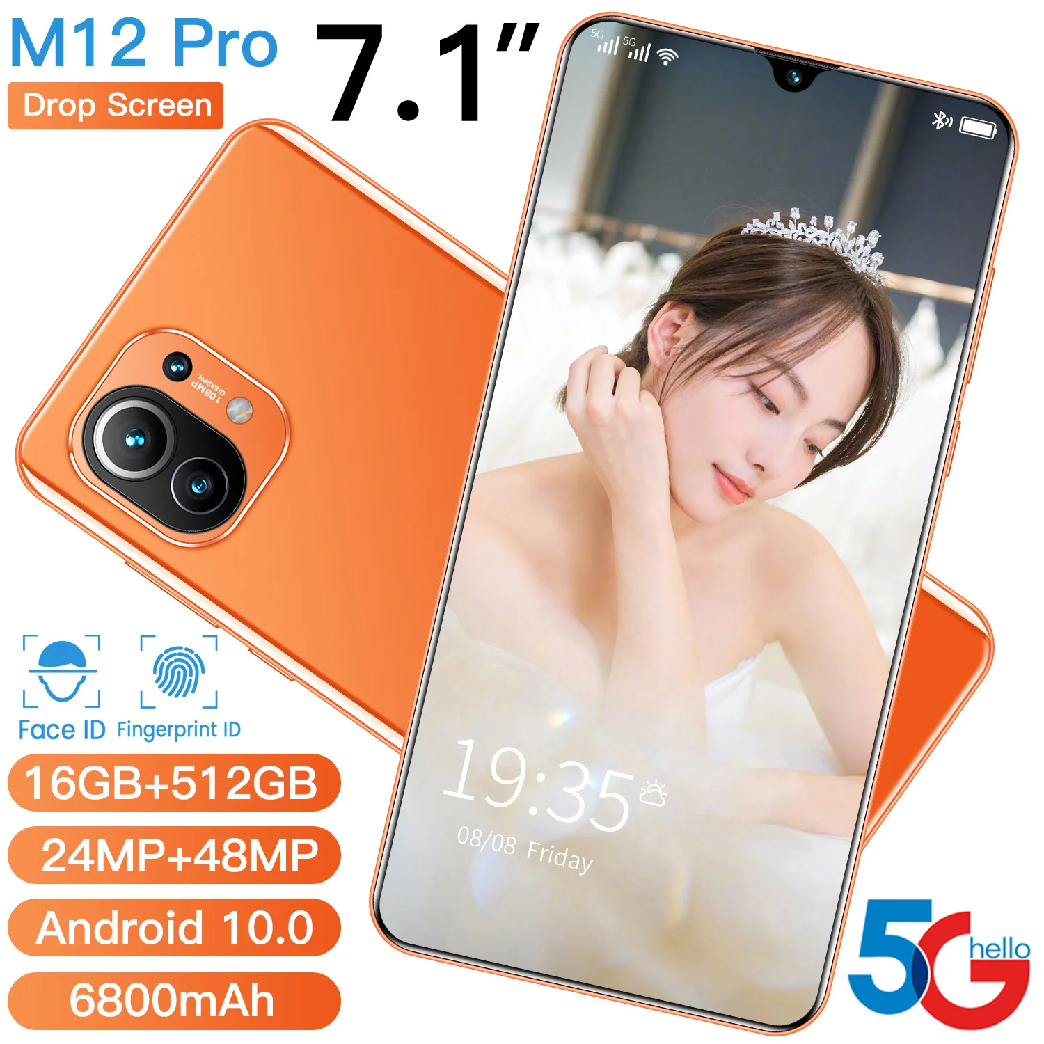 2021 XIAOM12 Pro Global Version SmartPhone 24+48MP Camera Mobile Phone 7.1 Inch Display Android 10 Cellphone Face Fingerprint ID
2021 XIAOM12 Pro Global Version SmartPhone 24+48MP Camera Mobile Phone 7.1 Inch Display Android 10 Cellphone Face Fingerprint ID