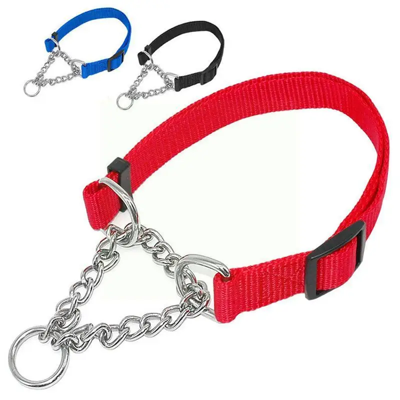 Misterolina Nylon Dog Collar With Welded Link Chain Pet Adjustable Size Accessories Training Dogs Hot Necklace Collars Y8o2
Misterolina Nylon Dog Collar With Welded Link Chain Pet Adjustable Size Accessories Training Dogs Hot Necklace Collars Y8o2