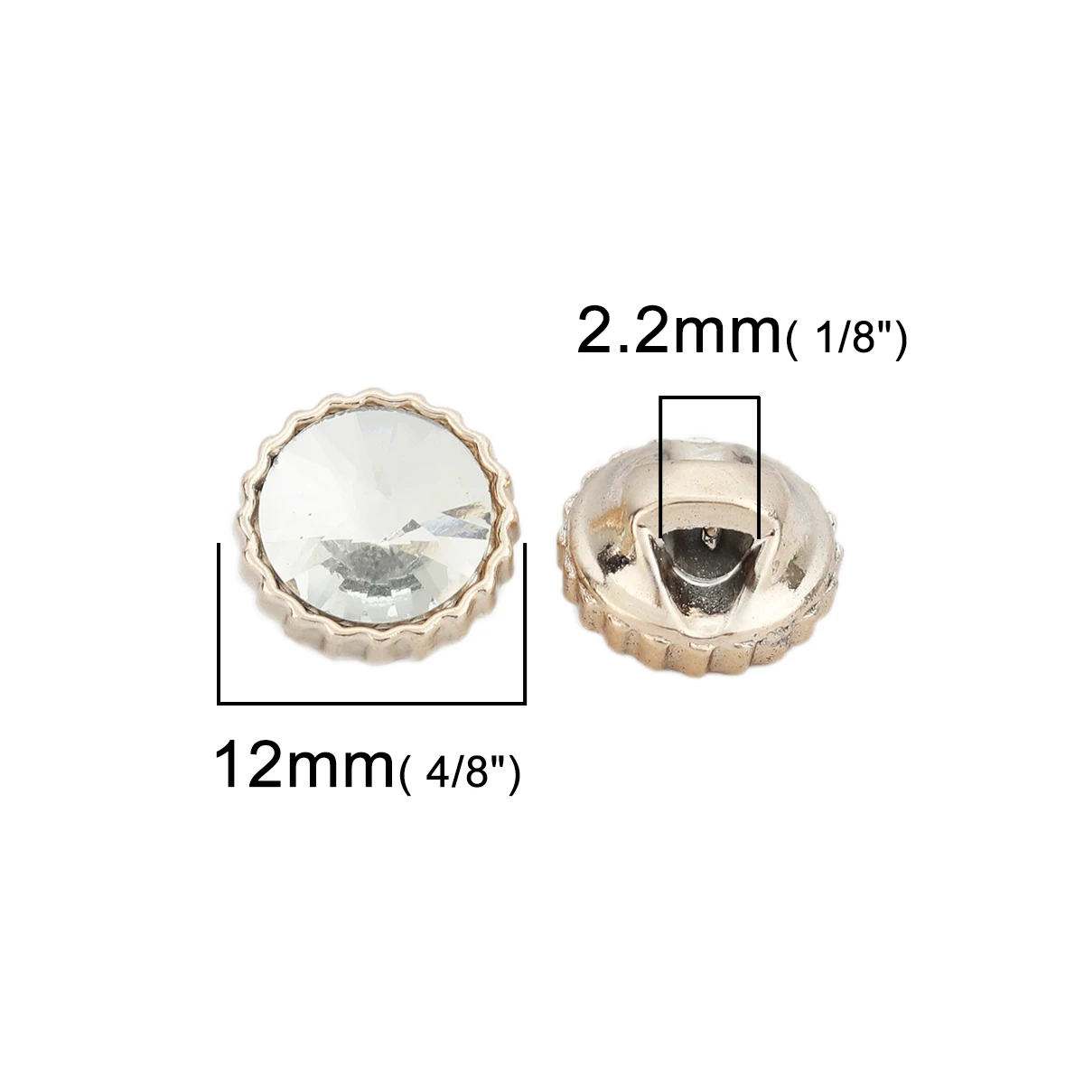 50Pcs Light Gold Color Set With White Multi Cut Acrylic Buttons Garment Coat Sewing Accessories Buttons Sewing Clothing Crafts
50Pcs Light Gold Color Set With White Multi Cut Acrylic Buttons Garment Coat Sewing Accessories Buttons Sewing Clothing Crafts