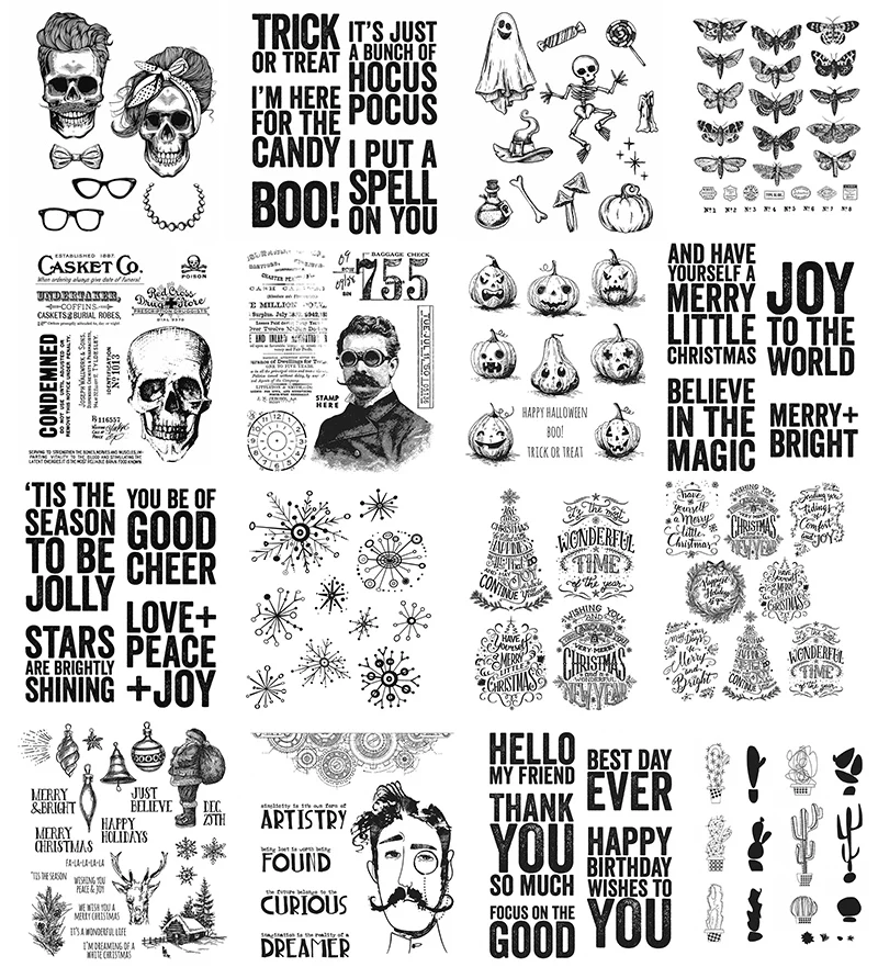 Horror Skeleton Pumpkin Letter Transparent Clear Silicone Stamp for DIY Scrapbooking/ Card Making Decorative Stamp
Horror Skeleton Pumpkin Letter Transparent Clear Silicone Stamp for DIY Scrapbooking/ Card Making Decorative Stamp