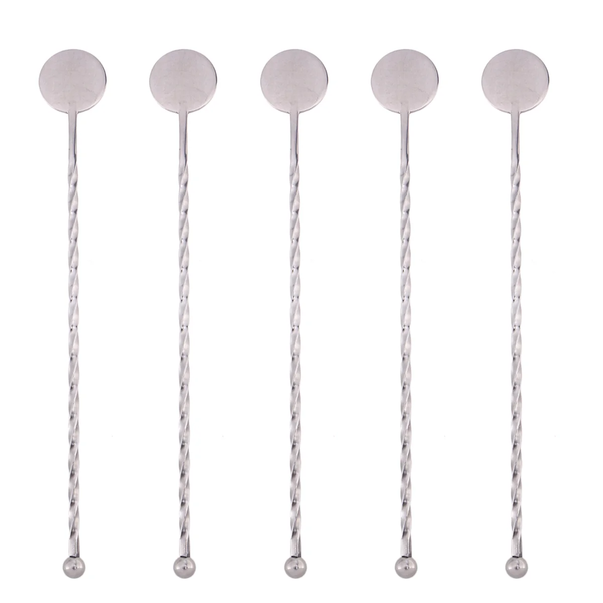 5pcs Stainless Steel Swizzle Mixing Sticks Bar Cocktail Muddler Drink Mixer Stirring Sticks (Round Bead Style)
5pcs Stainless Steel Swizzle Mixing Sticks Bar Cocktail Muddler Drink Mixer Stirring Sticks (Round Bead Style)