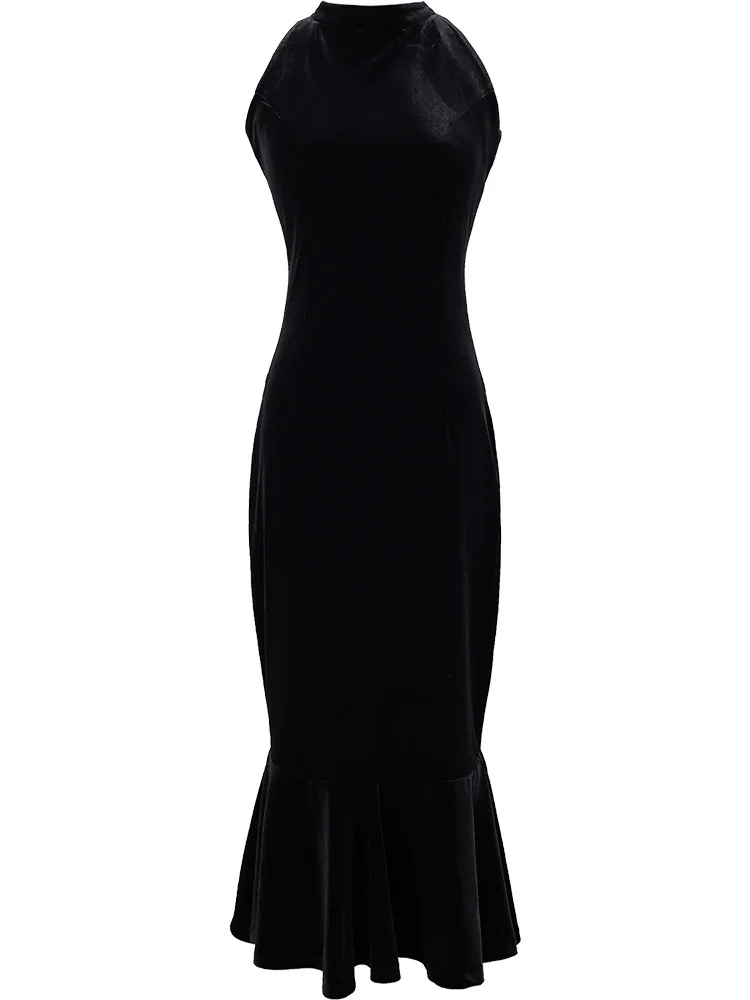 Black Fishtail Dress for Autumn 2021 New Feminine, Western Design, Niche Temperament, Celebrity Long Skirt
Black Fishtail Dress for Autumn 2021 New Feminine, Western Design, Niche Temperament, Celebrity Long Skirt