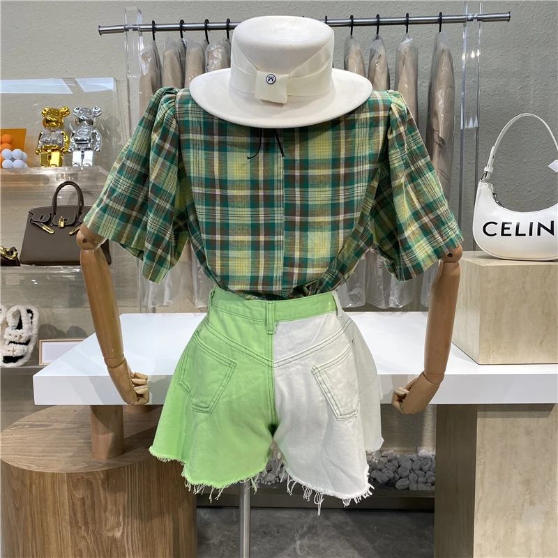 Multicolor High Waist Wide Leg Shorts Women's Fashion Loose A Line Plus Size Casual Jeans Female Cotton Booty Short Pants 
Multicolor High Waist Wide Leg Shorts Women's Fashion Loose A Line Plus Size Casual Jeans Female Cotton Booty Short Pants