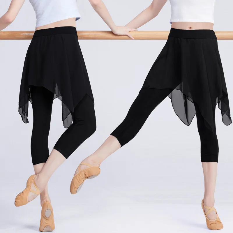 Professional Black Ballet Stretchy Dance Leggings Girls Women Adult Ballet Training Pants With Chiffon Skirt Fitness Gym Pants
Professional Black Ballet Stretchy Dance Leggings Girls Women Adult Ballet Training Pants With Chiffon Skirt Fitness Gym Pants