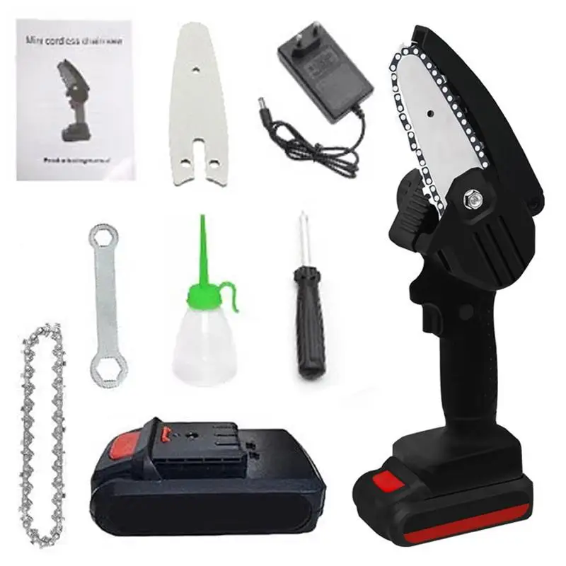Mini Chainsaw Cordless 4-Inch Electric Chainsaw Battery Powered Handheld Mini Chain saw Pruning Saw for Wood Cutter Garden Tree
Mini Chainsaw Cordless 4-Inch Electric Chainsaw Battery Powered Handheld Mini Chain saw Pruning Saw for Wood Cutter Garden Tree