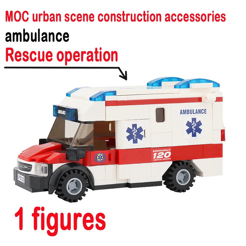 Building Block Set Urban Scene Accessories Rescue Series Medical Ambulance Model Compatible with Children Educational Toys Gifts
Building Block Set Urban Scene Accessories Rescue Series Medical Ambulance Model Compatible with Children Educational Toys Gifts