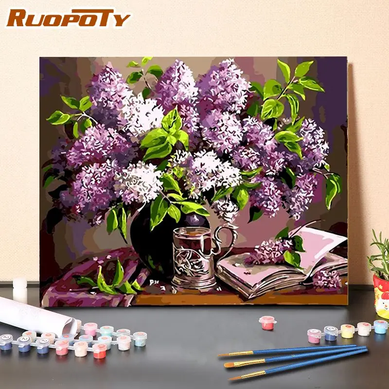 RUOPOTY 40*50cm Acylic DIY Painting By Numbers Purple Flowers HandPainted Oil Painting Acrylic Home Decor Unique Gift
RUOPOTY 40*50cm Acylic DIY Painting By Numbers Purple Flowers HandPainted Oil Painting Acrylic Home Decor Unique Gift