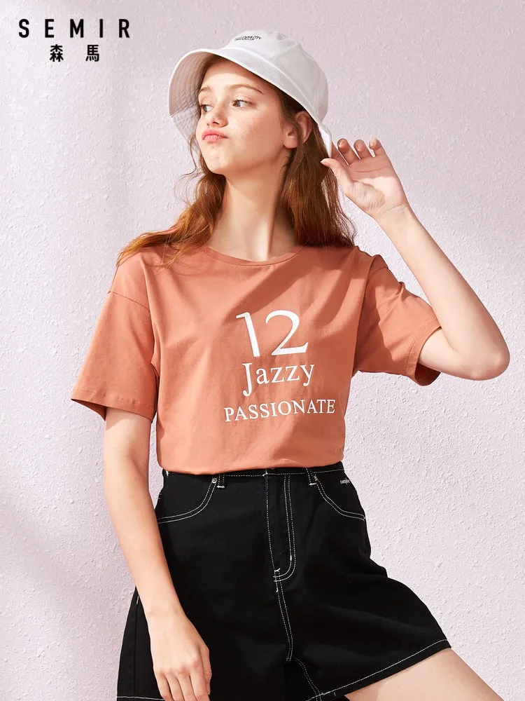 Semir 2020 summer new stretch short sleeve T-shirts women drop shoulder sleeve pullover t shirt women clothes
Semir 2020 summer new stretch short sleeve T-shirts women drop shoulder sleeve pullover t shirt women clothes