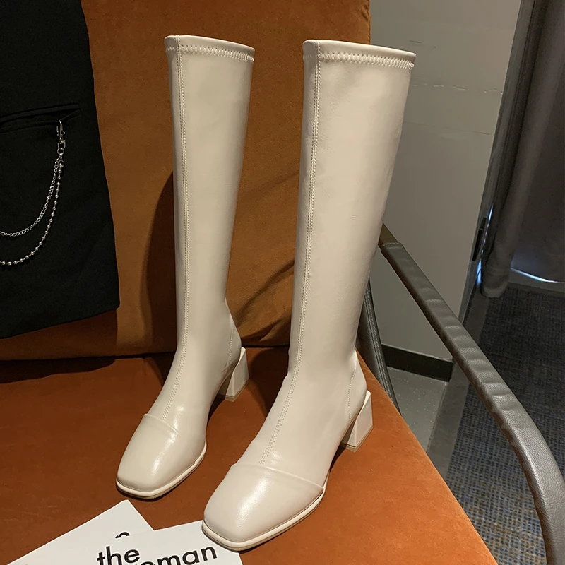 Women's Boots Children's Autumn Winter 2021 New Style But Knee Boots Women's High-heeled Thick-heeled Solid Color Knight Boots
Women's Boots Children's Autumn Winter 2021 New Style But Knee Boots Women's High-heeled Thick-heeled Solid Color Knight Boots