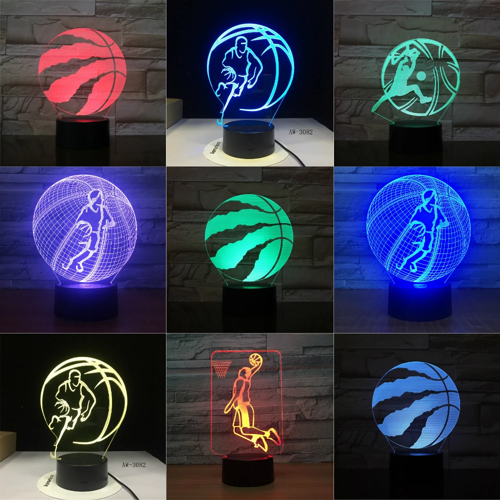 Basketball Raptors 3D LED Night Light for Club Home Office Room Decor Light Gift for Kid Child Colorful Desk Lamp Dropshipping
Basketball Raptors 3D LED Night Light for Club Home Office Room Decor Light Gift for Kid Child Colorful Desk Lamp Dropshipping