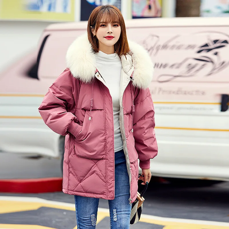 Зимние женские розовые пуховые пальто на белом утином пуху, куртки с капюшоном и воротником лисы, теплая парка с длинным рукавом, Женская по...
Зимние женские розовые пуховые пальто на белом утином пуху, куртки с капюшоном и воротником лисы, теплая парка с длинным рукавом, Женская по...