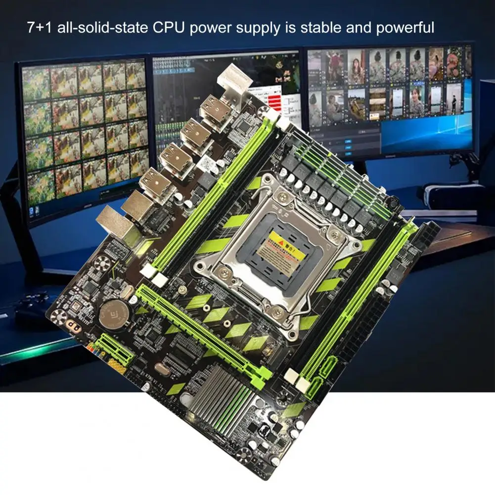 Материнская плата X79G LGA 2011 SATA 3 0 PCI-E M.2 слот 2-канальная материнская для настольного