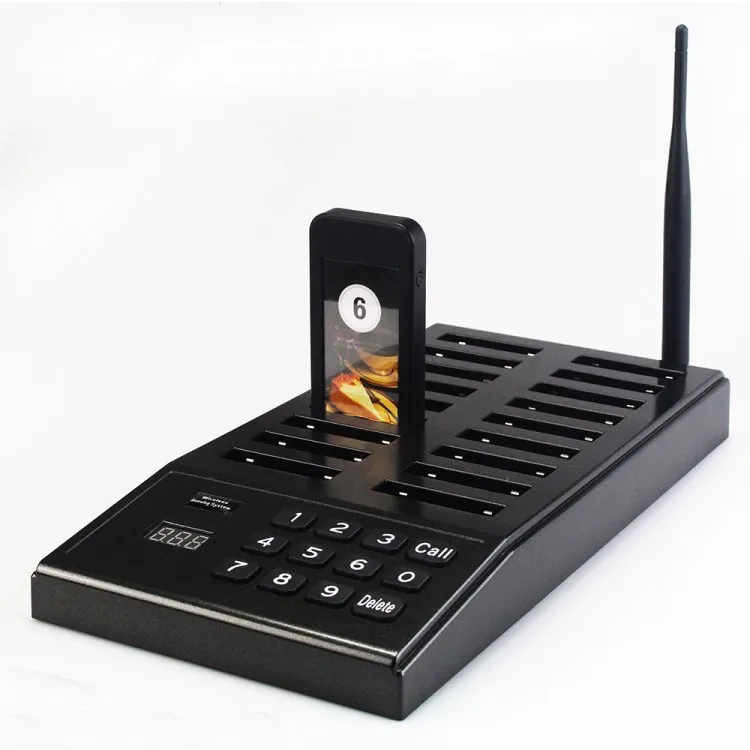 SU-666 Restaurant Queue Wireless Calling System Wireless Queuing System + 18 Pagers
SU-666 Restaurant Queue Wireless Calling System Wireless Queuing System + 18 Pagers