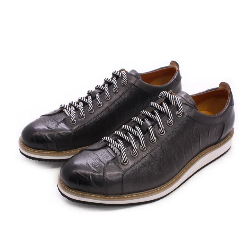 Men's Casual Shoes European Style Real Cow Leather Loafers Green Black Fashion Luxury Crocodile Print Street Flat Shoes For Men
Men's Casual Shoes European Style Real Cow Leather Loafers Green Black Fashion Luxury Crocodile Print Street Flat Shoes For Men