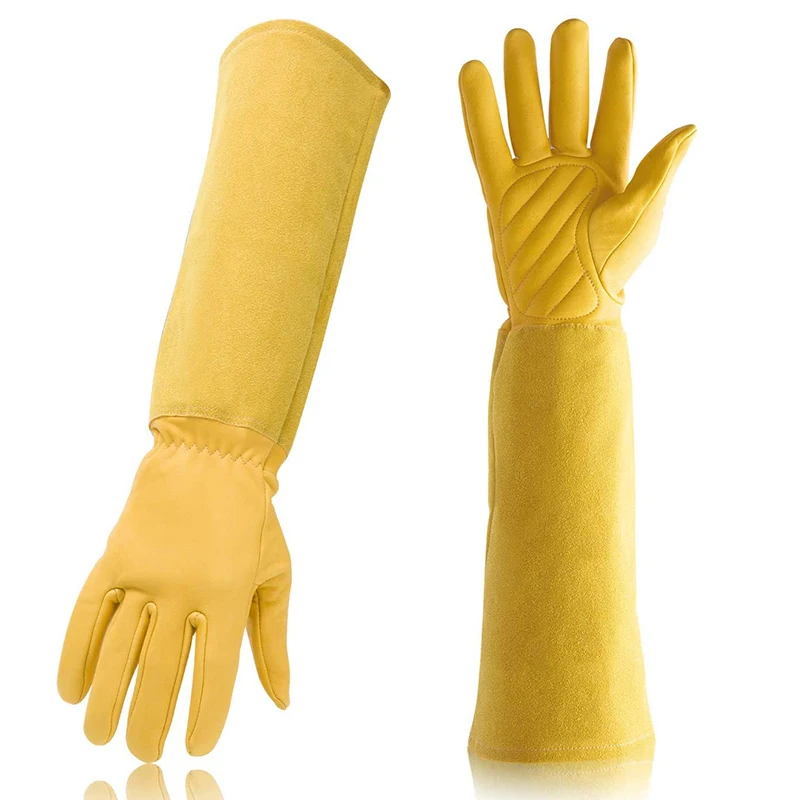 Gardening Gloves Professional Rose Trim and Cut Protection Gloves, Work Garden Gloves (Yellow)
Gardening Gloves Professional Rose Trim and Cut Protection Gloves, Work Garden Gloves (Yellow)