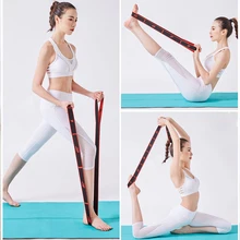 Latex Elastic Latin Dance Stretch Belt Loop Yoga Pilates Digital Yoga Rally Belt Belt Gym Fitness Resistance Band Sport Supplies