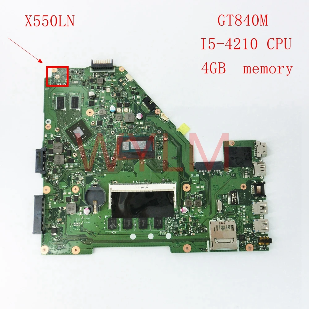 X550LN GT840M With I5-4210CPU mainboard REV2.0 For ASUS X550LN X550LD X550L laptop motherboard FREE SHIPPING 60NB04S0-MB5302
X550LN GT840M With I5-4210CPU mainboard REV2.0 For ASUS X550LN X550LD X550L laptop motherboard FREE SHIPPING 60NB04S0-MB5302