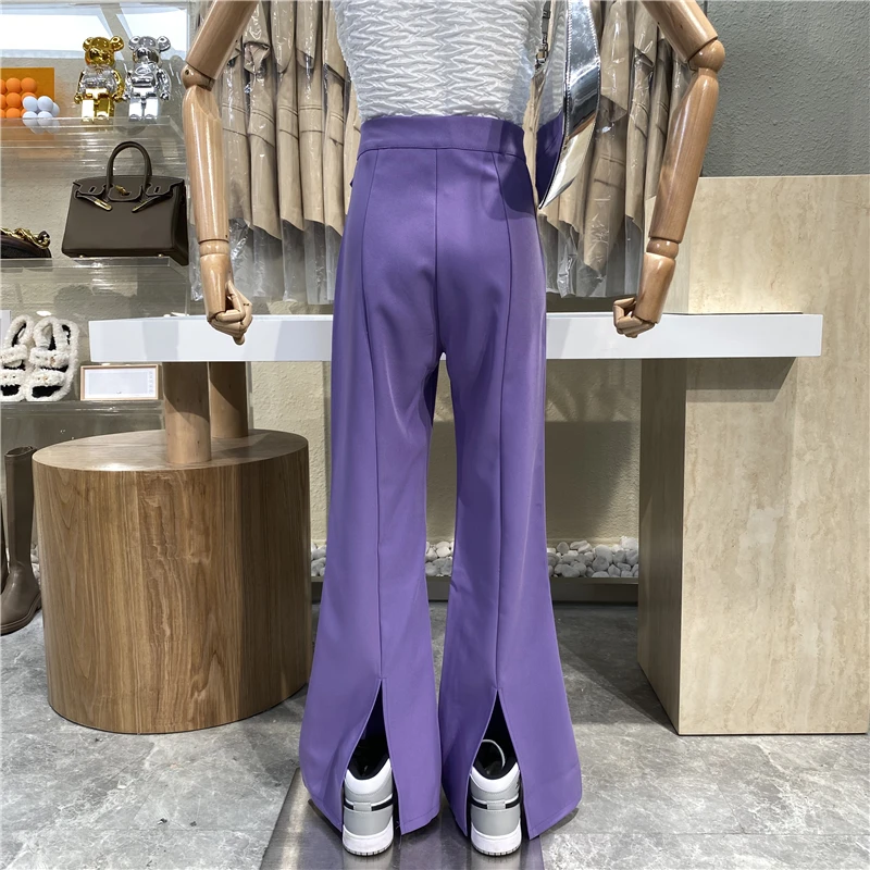 Brand Original Design Fake Pocket High Waist Solid Casual Pants 2021New Tight versatile Leg Long Micro Horn Drape Wide Leg Pants
Brand Original Design Fake Pocket High Waist Solid Casual Pants 2021New Tight versatile Leg Long Micro Horn Drape Wide Leg Pants