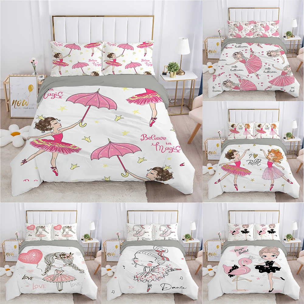 Home Living Luxury 3D Cartoon Ballet Girl Print 2/3Pcs Comfortable Duvet Cover PillowCase Bedding Sets Queen King EU/US/AU Size
Home Living Luxury 3D Cartoon Ballet Girl Print 2/3Pcs Comfortable Duvet Cover PillowCase Bedding Sets Queen King EU/US/AU Size