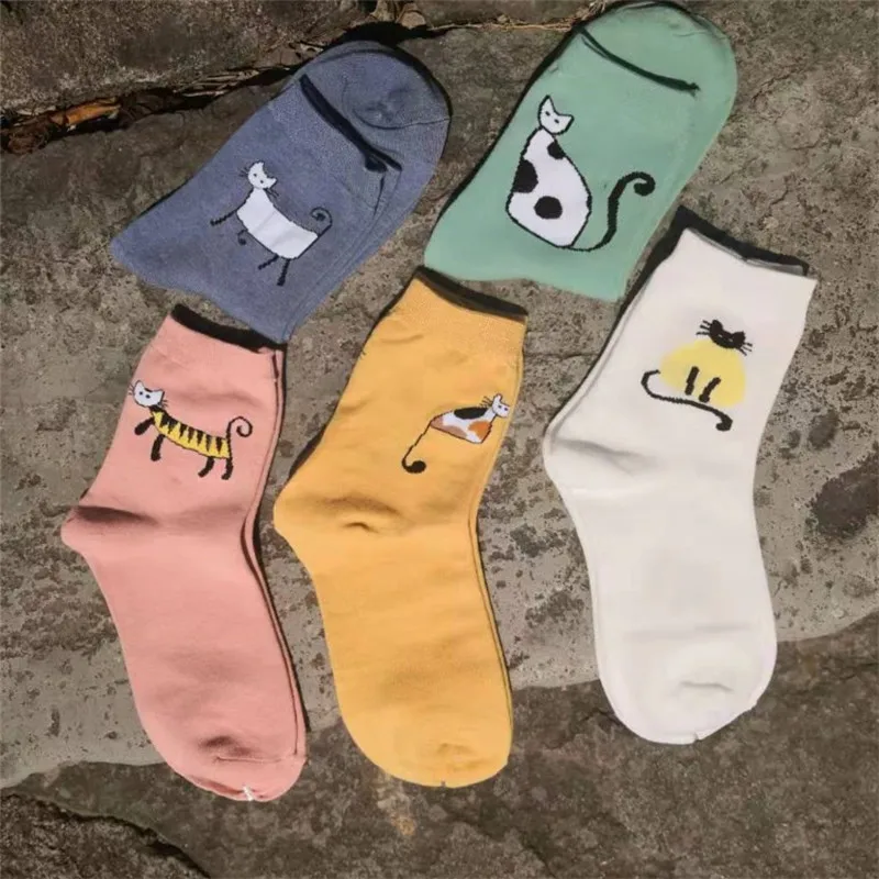 1Pair Autumn Winter Women Ladies Girls Cartoon Cat Print Tube Socks Japanese Harajuku Skateboard Cotton Funny Socks
1Pair Autumn Winter Women Ladies Girls Cartoon Cat Print Tube Socks Japanese Harajuku Skateboard Cotton Funny Socks