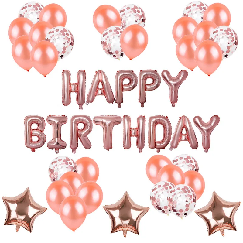 Rose Gold Wedding Birthday Party Balloons Happy Birthday Letter Foil Balloon Baby Shower Anniversary Event Party Decor Supplies
Rose Gold Wedding Birthday Party Balloons Happy Birthday Letter Foil Balloon Baby Shower Anniversary Event Party Decor Supplies