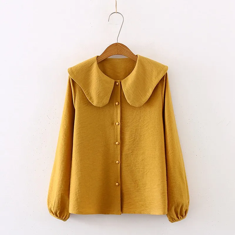 2020 Casual Loose Solid Color Shirt For Women Korean Style Fashion Wild Lapel Long Sleeve Blouse
2020 Casual Loose Solid Color Shirt For Women Korean Style Fashion Wild Lapel Long Sleeve Blouse