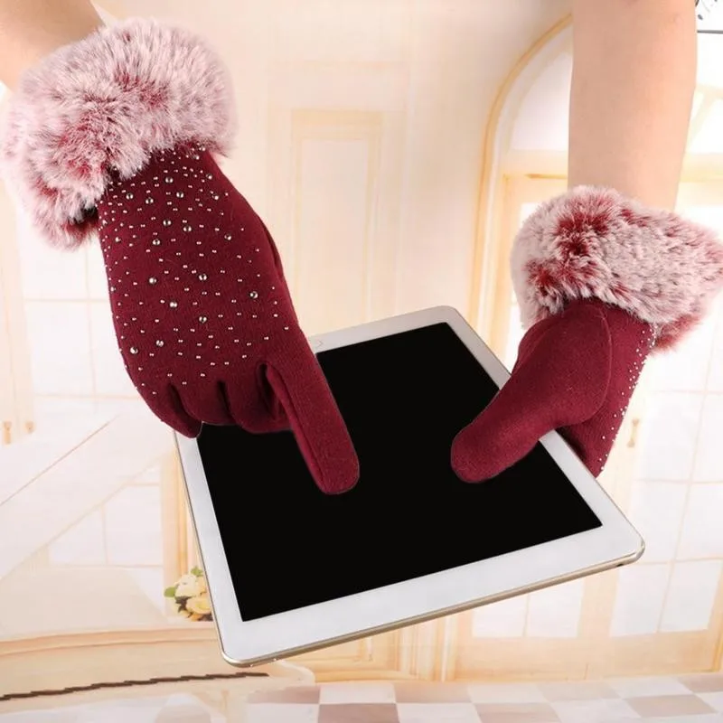 1pair Women Cotton Gloves Fuzzy Gypsophila Non-fleece Gloves Fur Gloves With Cotton Warm Gloves Diamond Mittens Rabbit For H1T5
1pair Women Cotton Gloves Fuzzy Gypsophila Non-fleece Gloves Fur Gloves With Cotton Warm Gloves Diamond Mittens Rabbit For H1T5
