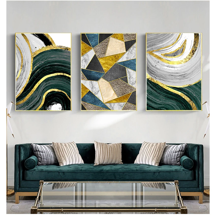 Wall Art Picture Canvas Painting Nordic Posters And Prints Modern Living Room Decor Abstract Golden Line Green Geometric
Wall Art Picture Canvas Painting Nordic Posters And Prints Modern Living Room Decor Abstract Golden Line Green Geometric