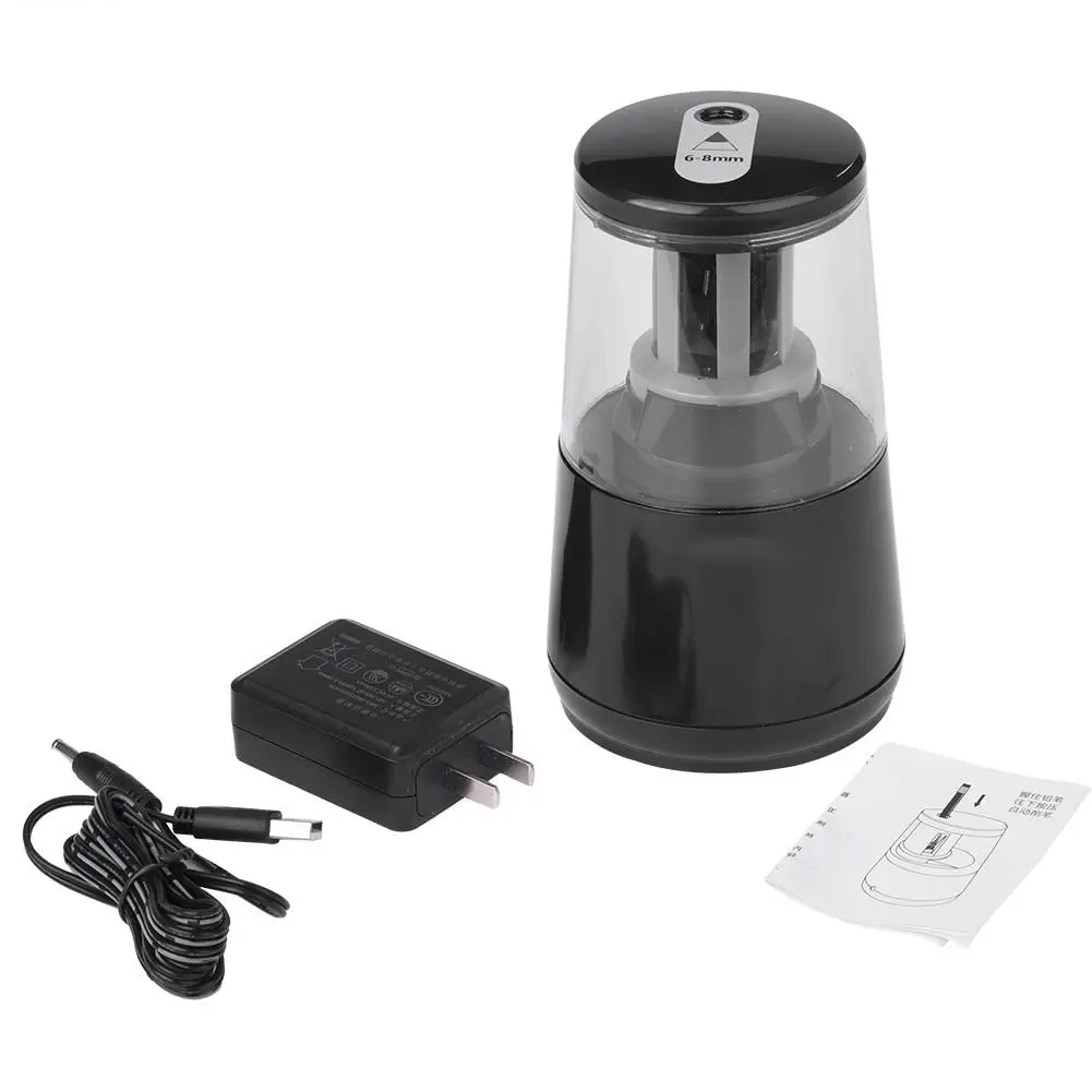 Automatic Electric Pencil Sharpener Plug in / Battery Operated School Office Stationery (Black)
Automatic Electric Pencil Sharpener Plug in / Battery Operated School Office Stationery (Black)