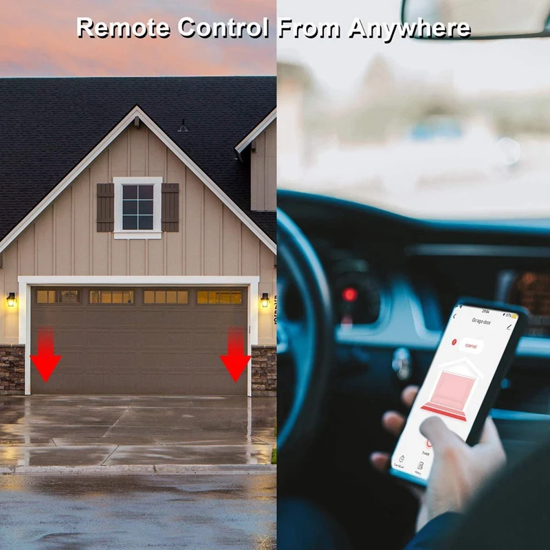 Smart Garage Door Opener - WiFi Control Compatible with Alexa Google and IFTTT for IOS Android US Plug | Электроника