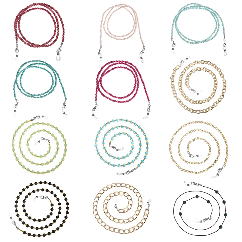 YEYULIN Fashion Acrylic Glasses Neck Strap Chain Acrylic Crystal Beads Eyeglasses Necklace Metal Sunglasses Cord Lanyard
YEYULIN Fashion Acrylic Glasses Neck Strap Chain Acrylic Crystal Beads Eyeglasses Necklace Metal Sunglasses Cord Lanyard