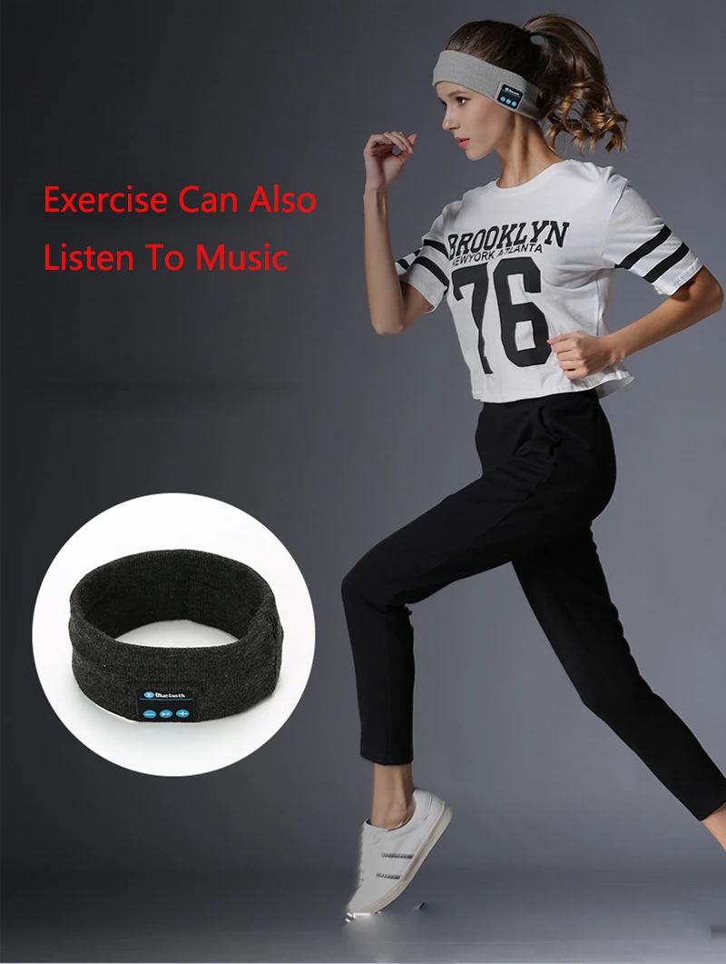 Беспроводная Bluetooth музыкальная повязка на голову, вязаные дышащие эластичные наушники
Беспроводная Bluetooth музыкальная повязка на голову, вязаные дышащие эластичные наушники