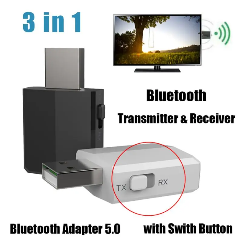 USB Bluetooth 5.0 Audio Receiver Transmitter Car AUX Cable Kit Bluetooth Transmitter For TV PC Wireless Adapter Hot 2021
USB Bluetooth 5.0 Audio Receiver Transmitter Car AUX Cable Kit Bluetooth Transmitter For TV PC Wireless Adapter Hot 2021