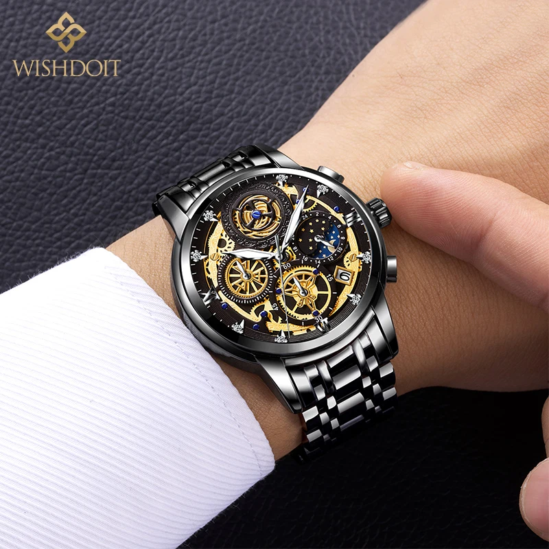 2021 New Casual Men's Watch Luxury Stainless Steel Waterproof Luminous Quartz Watch Men's Top Brand Chronograph
2021 New Casual Men's Watch Luxury Stainless Steel Waterproof Luminous Quartz Watch Men's Top Brand Chronograph