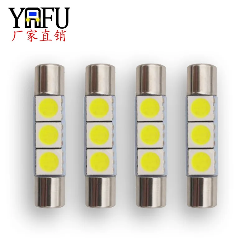 Automobile led reading lamp B6 29mm5050 3smd flat head double pointed 31mm roof lamp cosmetic mirror lamp car accessories
Automobile led reading lamp B6 29mm5050 3smd flat head double pointed 31mm roof lamp cosmetic mirror lamp car accessories