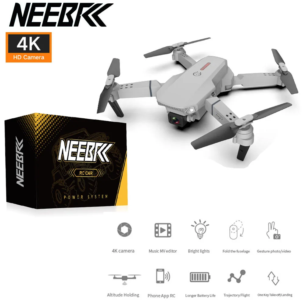 NEEBRC RC Дрон E88 pro 4K Дрон 4k HD Двойная камера визуальное позиционирование 1080P WiFi fpv Дрон сохранение высоты rc Квадрокоптер
NEEBRC RC Дрон E88 pro 4K Дрон 4k HD Двойная камера визуальное позиционирование 1080P WiFi fpv Дрон сохранение высоты rc Квадрокоптер