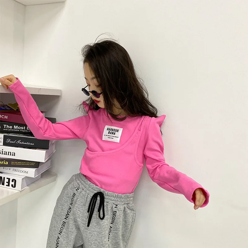 Girls' bottoming shirt spring 2021 new children's alphabet cotton tide girl puff sleeve T-shirt
Girls' bottoming shirt spring 2021 new children's alphabet cotton tide girl puff sleeve T-shirt
