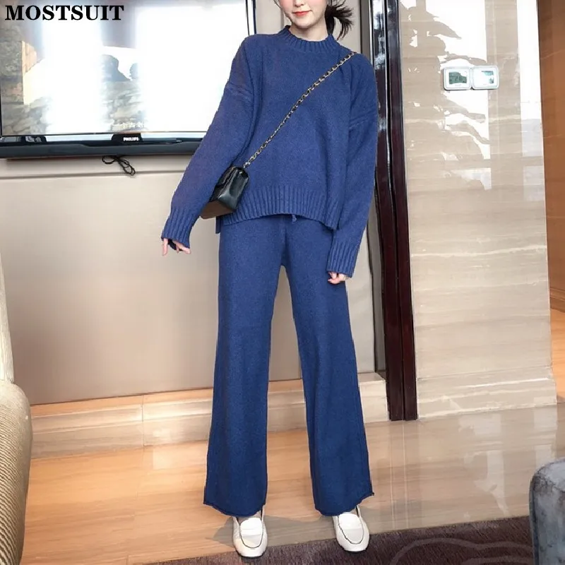 Однотонный базовый вязаный комплект из двух предметов, женский свитер с круглым вырезом и брюки с широкими штанинами, винтажный элегантный ...
Однотонный базовый вязаный комплект из двух предметов, женский свитер с круглым вырезом и брюки с широкими штанинами, винтажный элегантный ...