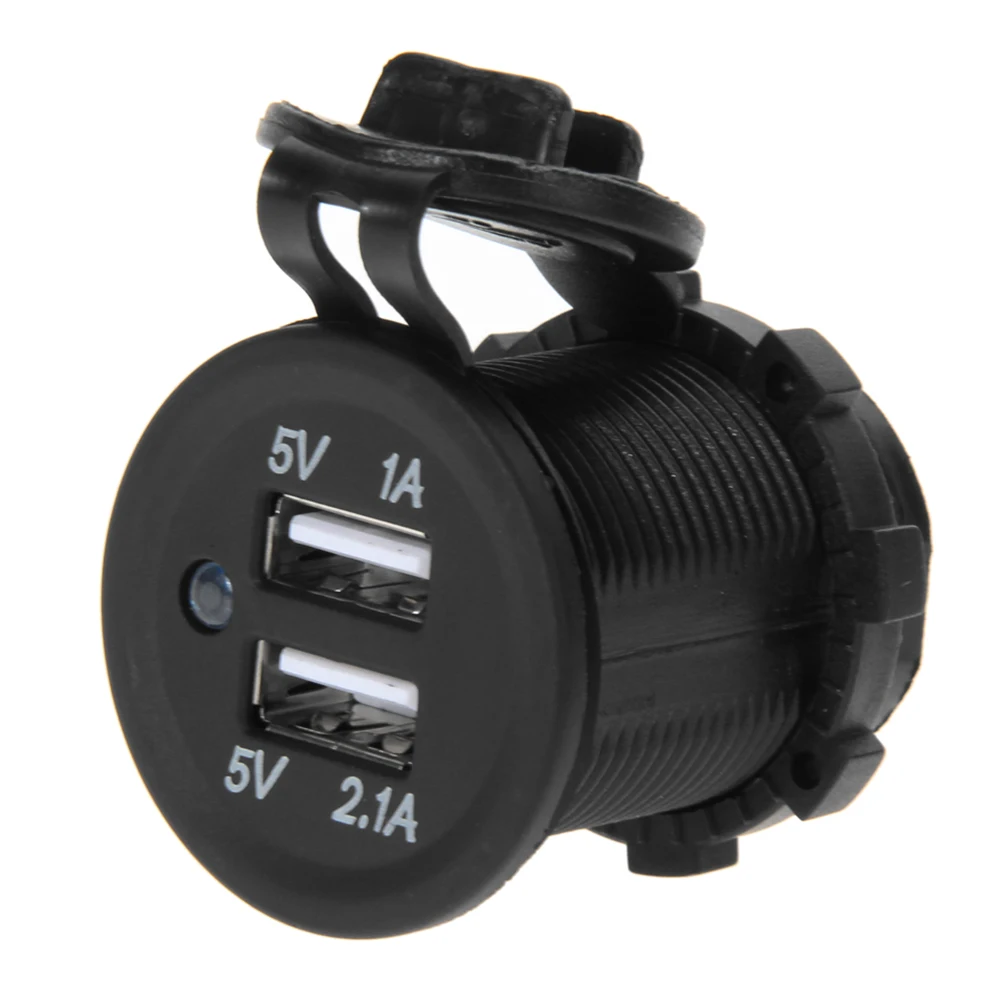 Dual USB Car Charger Socket Waterproof USB Charger Socket Power Outlet with Wires for Car Motorcycle Accessories
Dual USB Car Charger Socket Waterproof USB Charger Socket Power Outlet with Wires for Car Motorcycle Accessories