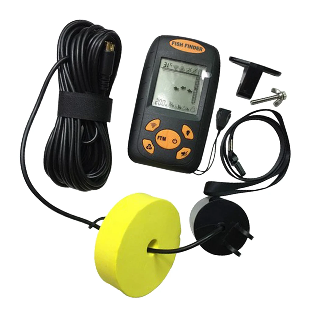 Wired Fish Finder Sonar Sensor Alarm Transducer LCD Display Digital Fish Depth Locator 328ft with Backlighting for Fishing 
Wired Fish Finder Sonar Sensor Alarm Transducer LCD Display Digital Fish Depth Locator 328ft with Backlighting for Fishing