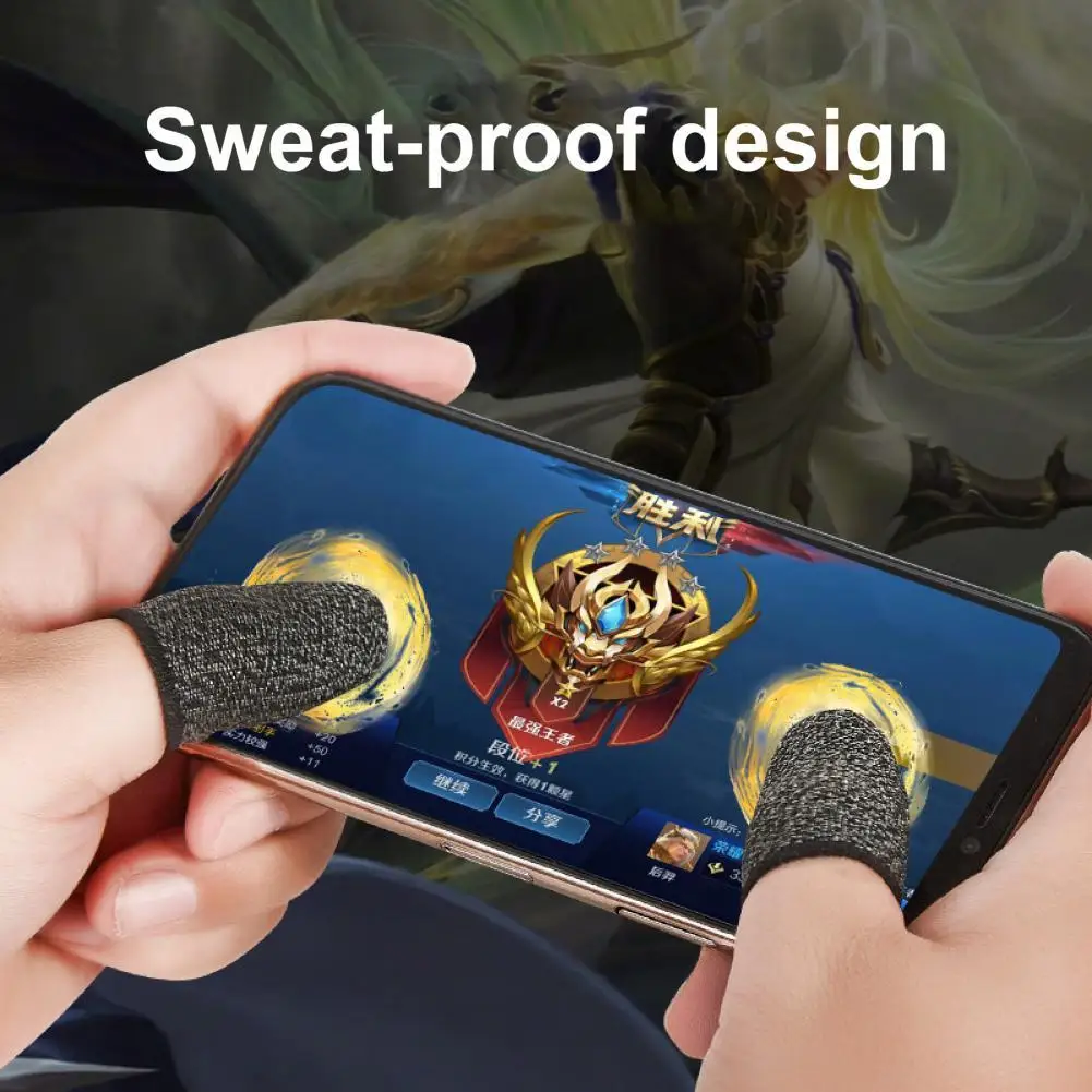 Elastic 1Pair Useful Mobile Game Controller Finger Sleeve Portable Finger Cots Sweat Proof for Home
Elastic 1Pair Useful Mobile Game Controller Finger Sleeve Portable Finger Cots Sweat Proof for Home