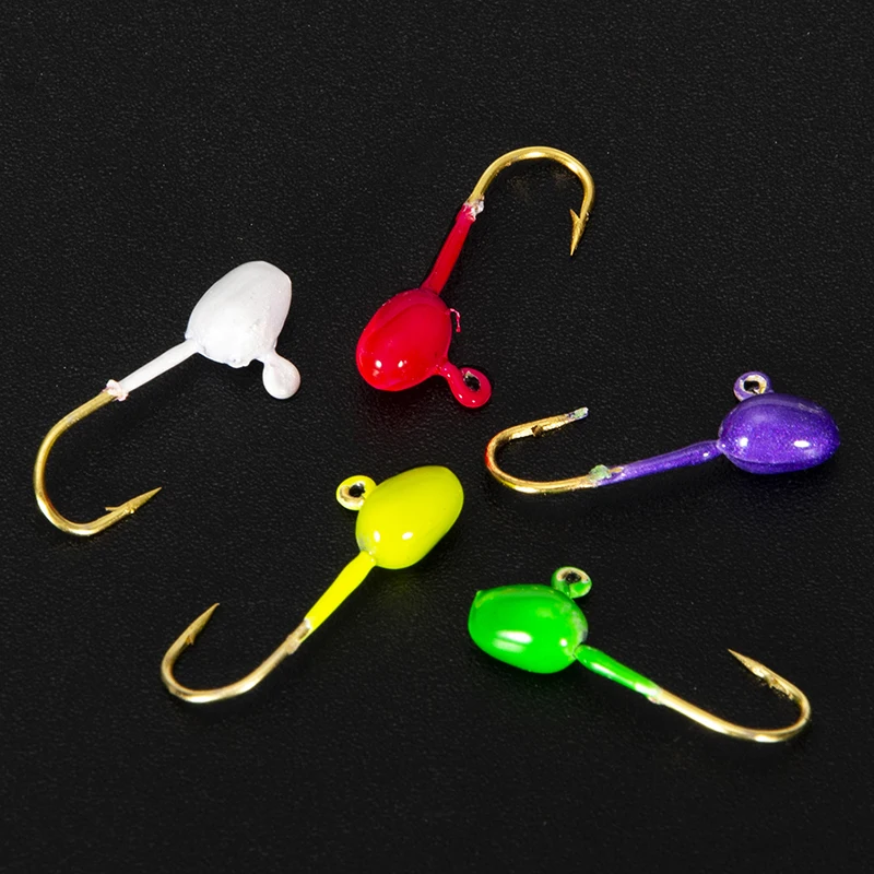 10pcs Winter Round Belly Hook Barb Mini Lead Head Hook for Winter Ice Fishing
10pcs Winter Round Belly Hook Barb Mini Lead Head Hook for Winter Ice Fishing