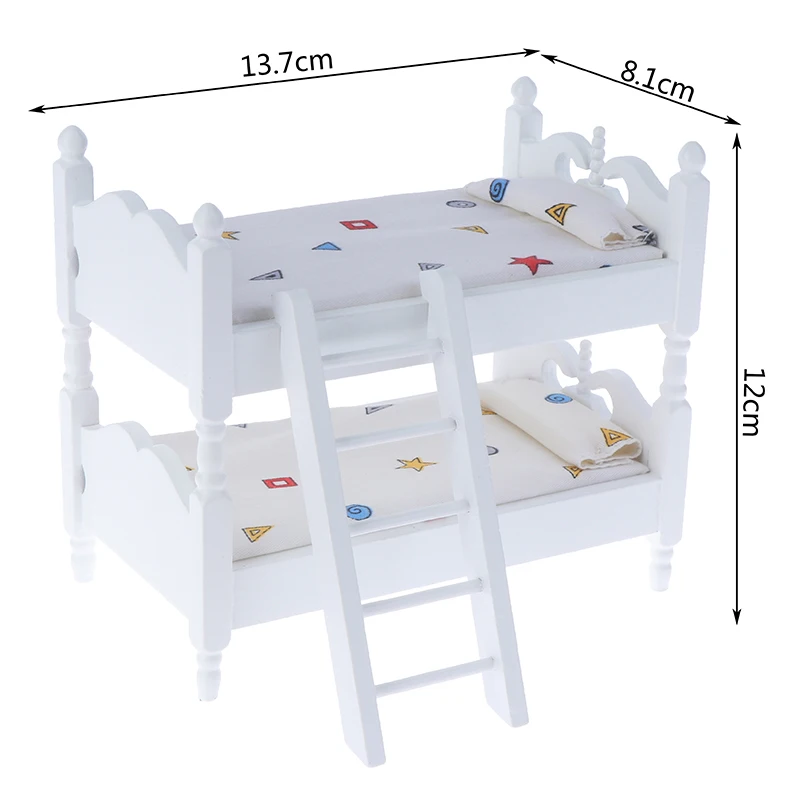 Children Bedroom Model For Dollhouse Decals Game Doll Accessery 1:12 Kids Mini Bunk Bed Doll House Furniture Toys New Arrival
Children Bedroom Model For Dollhouse Decals Game Doll Accessery 1:12 Kids Mini Bunk Bed Doll House Furniture Toys New Arrival