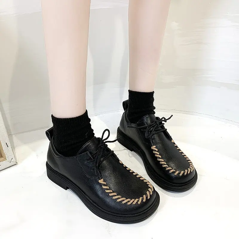 British small leather shoes new college style wild autumn spring and autumn new retro student lace-up shoes X721
British small leather shoes new college style wild autumn spring and autumn new retro student lace-up shoes X721