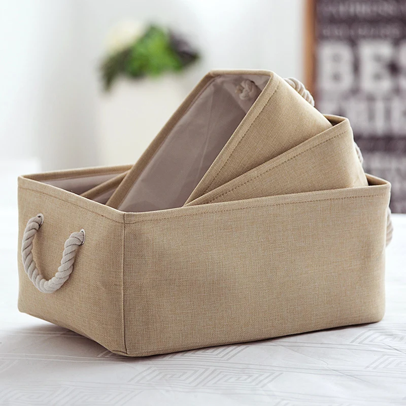 3Pcs/set Cover-less Cotton Linen Storage Baskets Double-layer Storage Box Canvas Clothes Toy Car Storage Compartment
3Pcs/set Cover-less Cotton Linen Storage Baskets Double-layer Storage Box Canvas Clothes Toy Car Storage Compartment