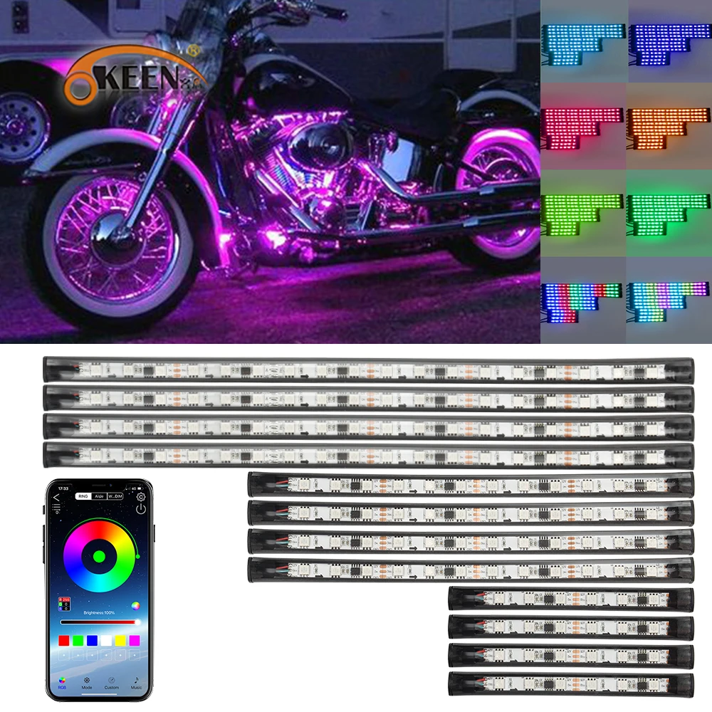 Underglow Light Flexible Strip Underbody Neon RGB LED 12V Decorative Atmosphere Waterproof Ambient Lamps For Car Motorcycle
Underglow Light Flexible Strip Underbody Neon RGB LED 12V Decorative Atmosphere Waterproof Ambient Lamps For Car Motorcycle