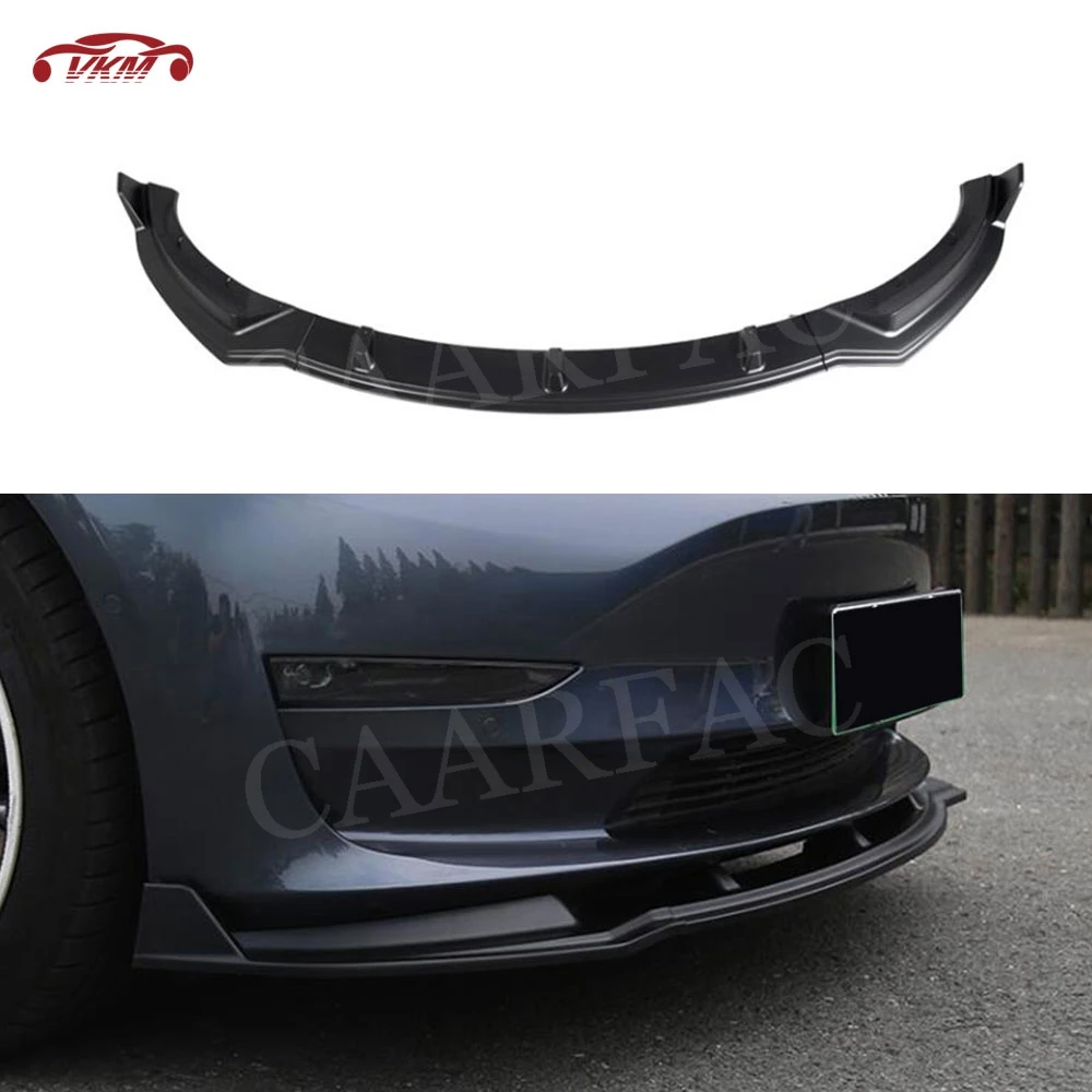 3PCS ABS Gloss Matt Carbon look fiber Car Front Bumper Lip Splitters Spoiler Body Kits for Tesla Model 3 2018 2019 2020 
3PCS ABS Gloss Matt Carbon look fiber Car Front Bumper Lip Splitters Spoiler Body Kits for Tesla Model 3 2018 2019 2020