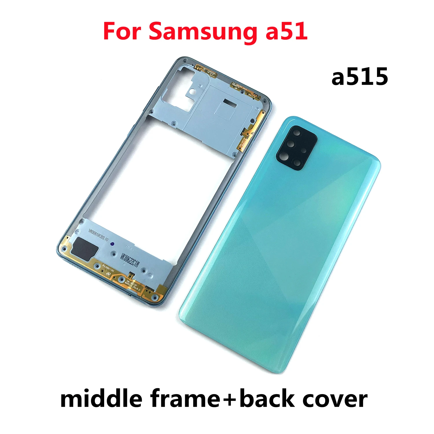 Корпус для Samsung Galaxy A51 A515 A515F A515FN A515X задняя крышка батарейного отсека объектив